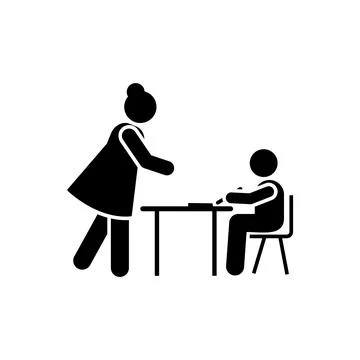 Lesson, class, teacher icon. Element of enrichment program for school icon Illustrazione stock