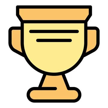 Lesson cup icon vector flat Stock Illustration