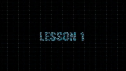 Lesson, information technology, digital animated text with binary code, single Stock Footage 105052067