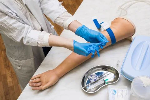 Lesson in the medical class Foto stock