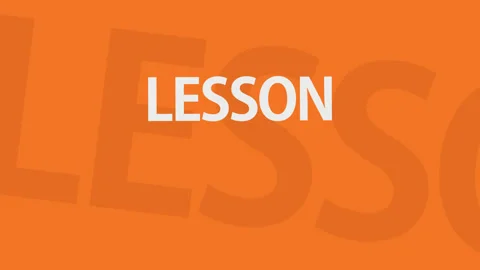 Lesson mockup and transition for educational transmission Video stock 228867170