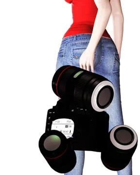 Lesson of Photography Stock Illustration
