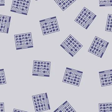 Lesson schedule education platform glyph vector seamless pattern Stock Illustration