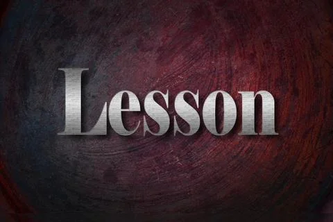 Lesson text on background Stock Illustration