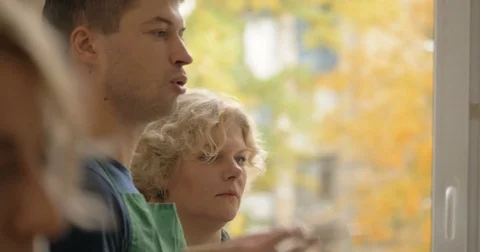 Lessons of painting. Stock Footage 83563914