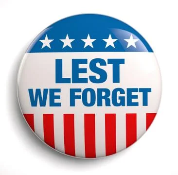 Lest we forget Stock Illustration
