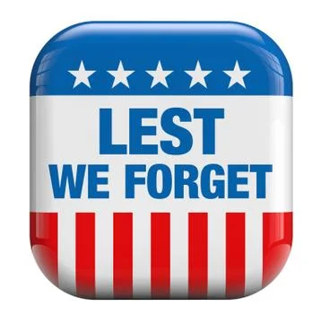 Lest we forget Stock Illustration