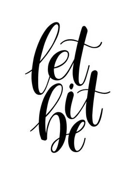 Let it be 库存插图