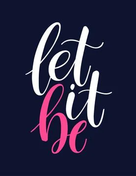 Let it be Stock Illustration