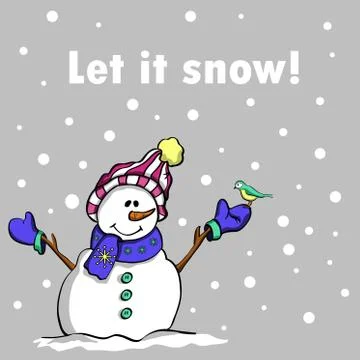Let it snow Stock Illustration