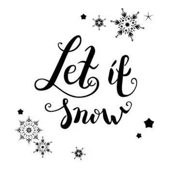 Let it snow Stock Illustration