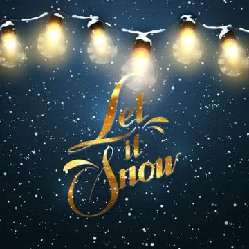 Let It Snow. Stock Illustration