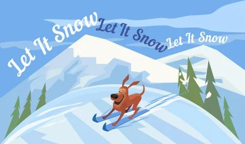 Let it snow Stock Illustration
