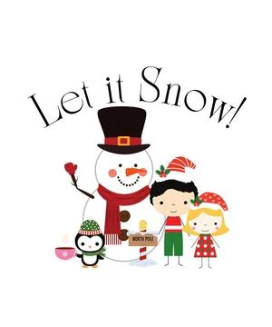 Let it snow  Stock Illustration