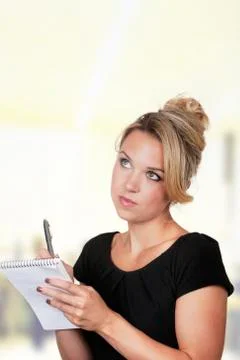 Let me get that down on paper Stock Photos