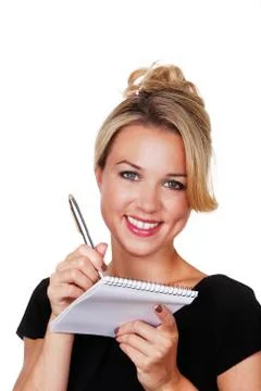 Let me get that down on paper Foto stock