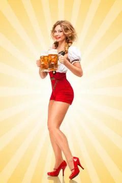 Let me serve. Stock Photos