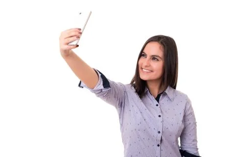 Let me take a selfie! Stock Photos
