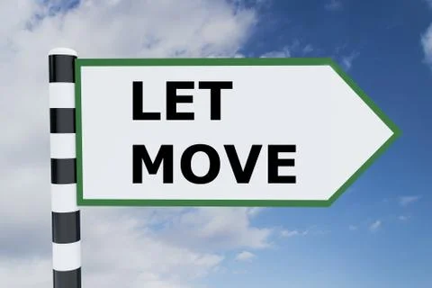 Let Move concept Stock Illustration