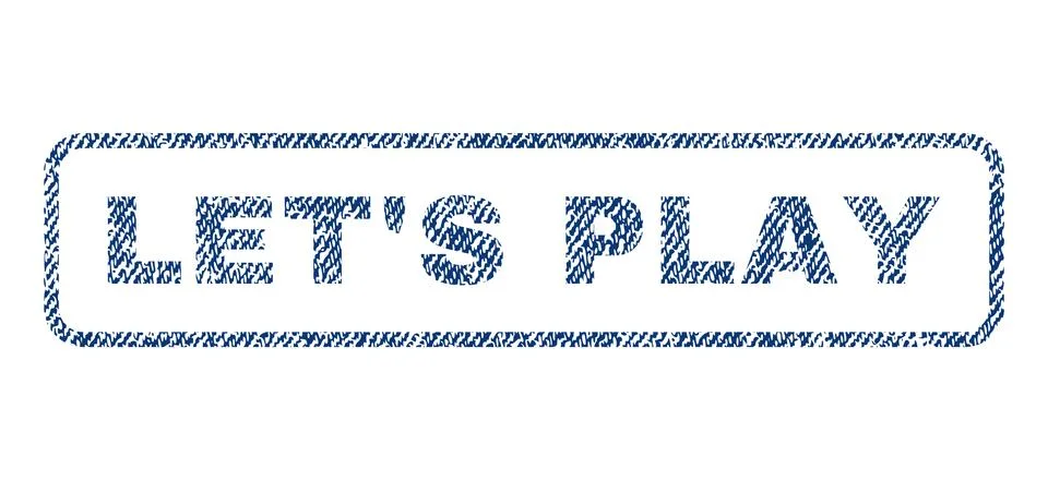 Let S Play Textile Stamp Stockillustratie