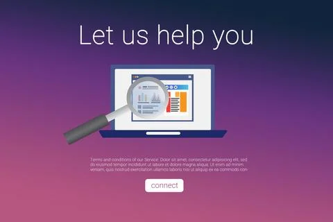 Let us help you text with computer Stock Photos