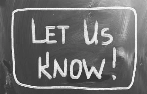 Let us know concept Stock Illustration
