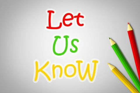 Let us know concept Stock Illustration