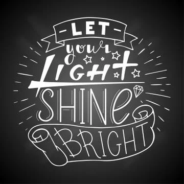 Let your light shine bright. Stock Illustration
