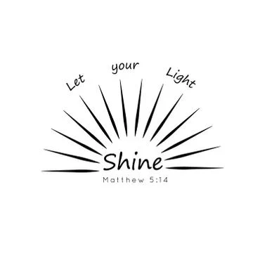 Let your light shine Illustrazione stock