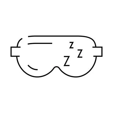 Let yourself sleep line icon vector illustration イラスト素材