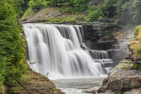 Letchworth Lower Falls Stock Photos