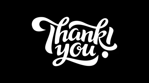 Letering thank you animation Stock Footage 280486375