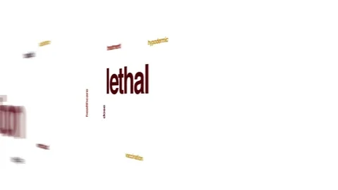 Lethal injection animated word cloud. Stock Footage 69856240