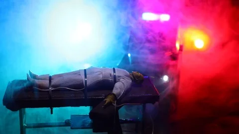 Lethal injection concept. Stock Footage 122348068