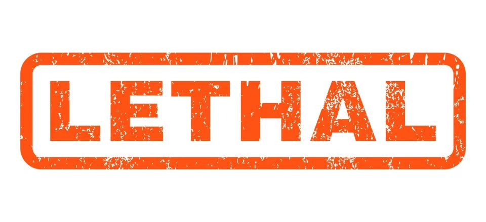 Lethal Rubber Stamp 스톡 일러스트