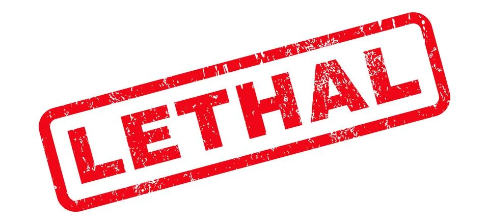 Lethal Rubber Stamp Stock Illustration