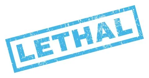 Lethal Rubber Stamp 스톡 일러스트