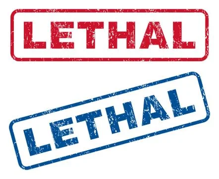 Lethal Rubber Stamps Stock Illustration