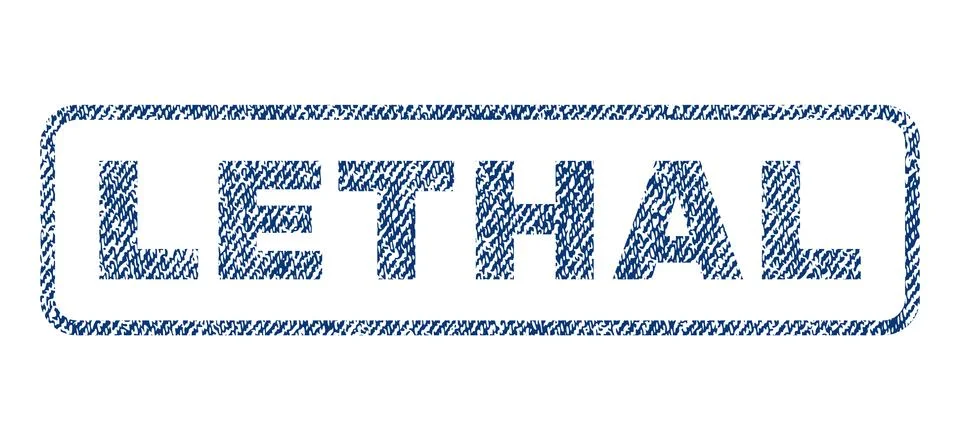 Lethal Textile Stamp Stock Illustration