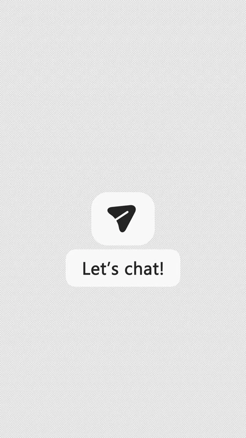 Let’s Chat Paper Plane Animation – Vertical 4K Message Button Transparent Stock Footage 324101449
