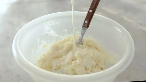 Let's cook a tasty cake for this evening Stock Footage 155458272