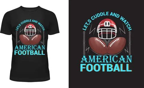Let’s Cuddle and Watch American Football Stock Illustration