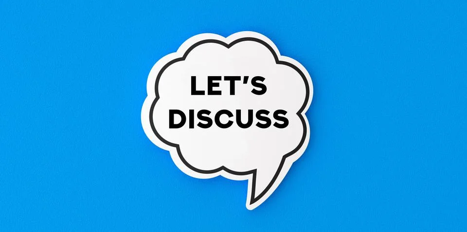 LETS DISCUSS Stock Illustration