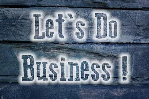 Let's do business concept Stock Illustration