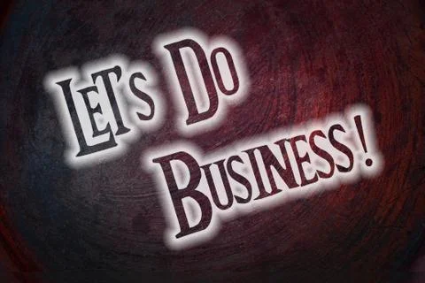 Let's do business concept Stock Illustration