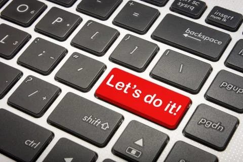 Let's do it  Stock Illustration