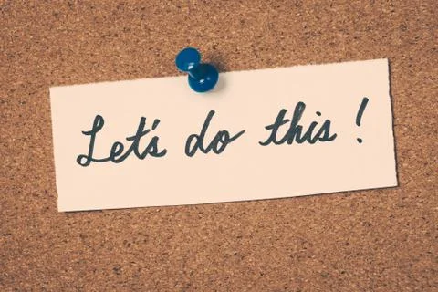 Let's do this Stock Photos