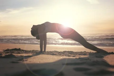 Let's do some yoga! Stock Photos