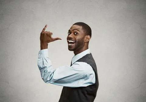 Lets drink gesture Stock Photos