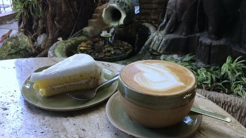 Let's drink hot coffee Stock Footage 100305526